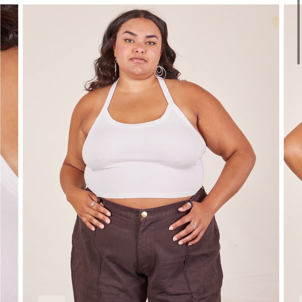 Big Bud Press halter top L white